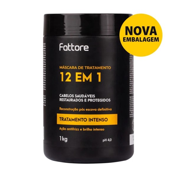 Encontraproduto.com.br - Máscara Fattore Tratamento 12 em 1 - 1kg