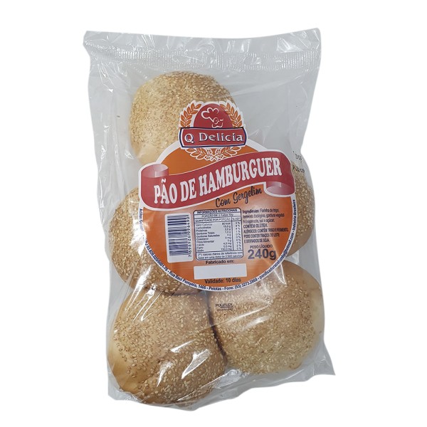 Encontraproduto.com.br - Pão Q Delicia Hambúrguer Com Gergelim 240g