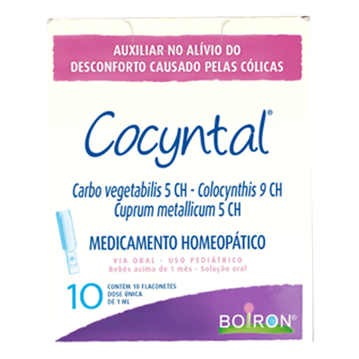 Encontraproduto.com.br - Cocyntal Solução Oral com 10 Flaconetes de 1