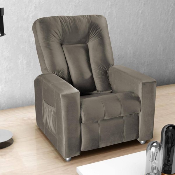 Encontraproduto.com.br - Poltrona Matrix Mx5 Pallas Encosto Reclinável E Apoio De Pés Cappuccino