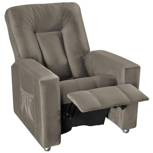 Encontraproduto.com.br - Poltrona Matrix Mx5 Pallas Encosto Reclinável E Apoio De Pés Cappuccino