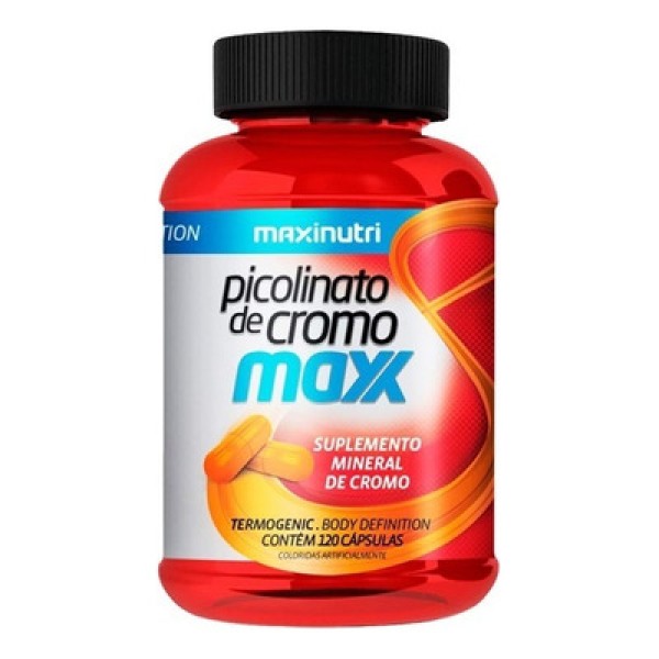 Encontraproduto.com.br - Picolinato de Cromo Maxx Maxinutri 35mcg c/ 120 Cápsulas