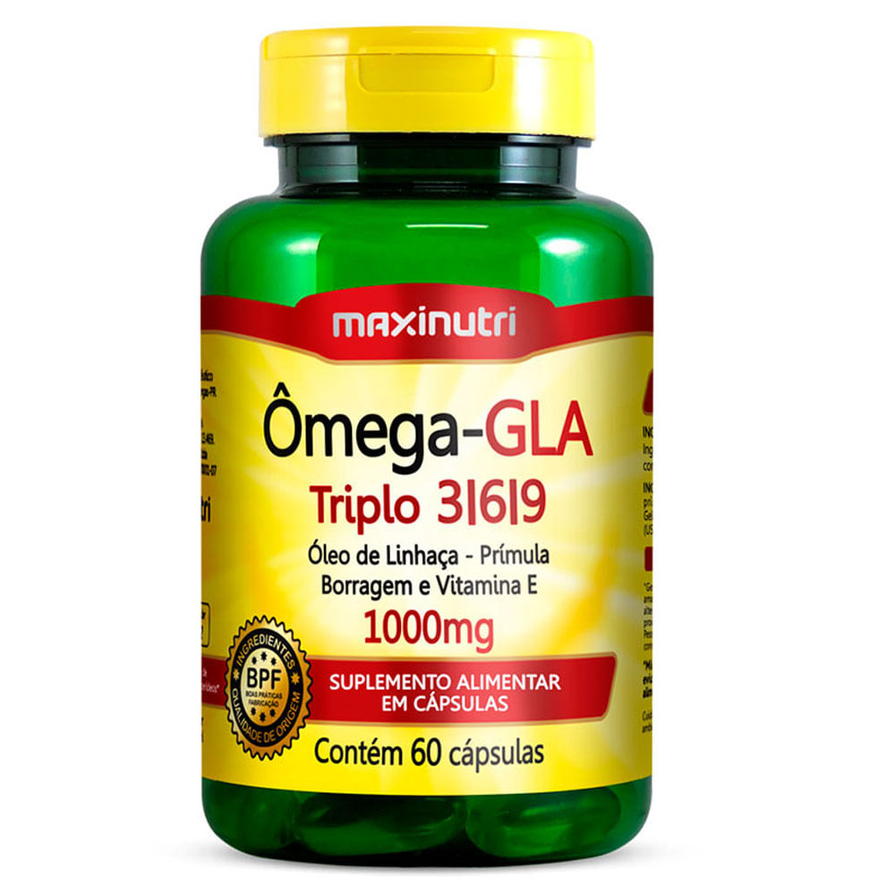 Ômega-GLA Triplo 369 Maxinutri 1000mg 60 Cápsulas
