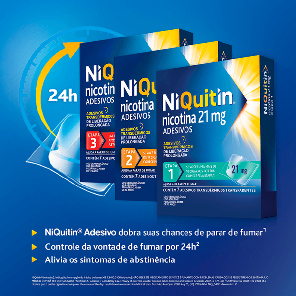 Encontraproduto.com.br - Niquitin Transdérmicos 14 mg com 7 adesivos
