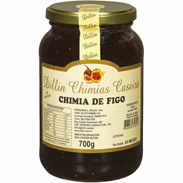 Encontraproduto.com.br - Geleia Dillin Chimias De Figo 700g