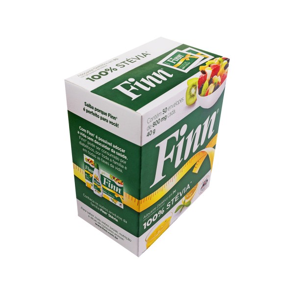 Encontraproduto.com.br - FINN PO STEVIA 0.8 G x 50