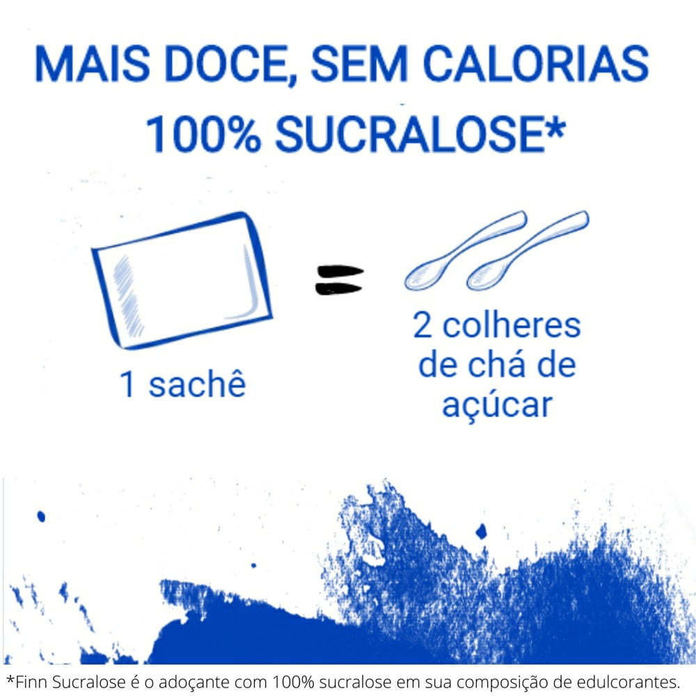 Encontraproduto.com.br - Adoçante Finn Sucralose em Pó com 100 envelopes de 600 mg