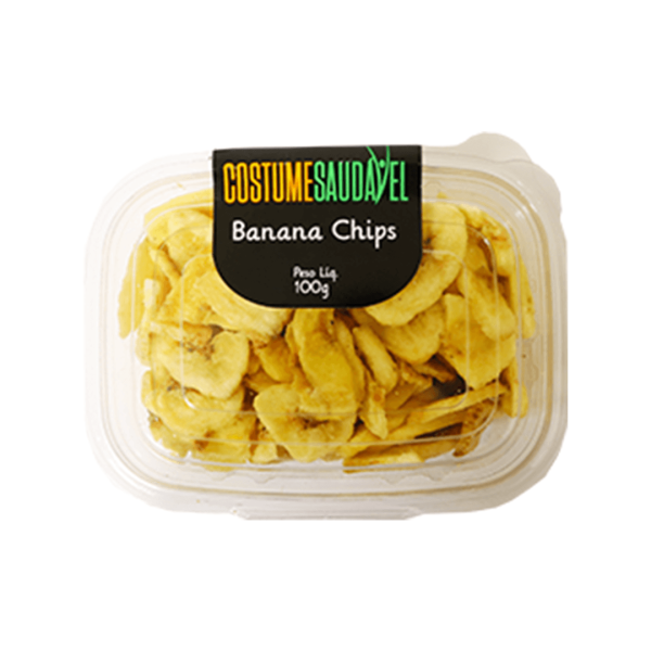 Encontraproduto.com.br - Chips De Banana Costume Saudável 100g