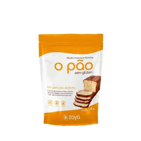 Pré-mistura de mistura para pão de forma Zaya sem glúten integral 335 g 