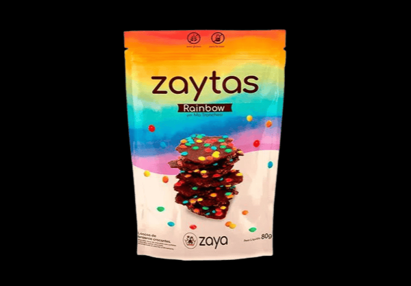 Encontraproduto.com.br - Snack ZAYTAS Raynbow sem Glúten 80g