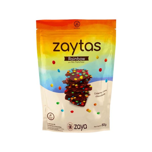 Encontraproduto.com.br - Snack ZAYTAS Raynbow sem Glúten 80g