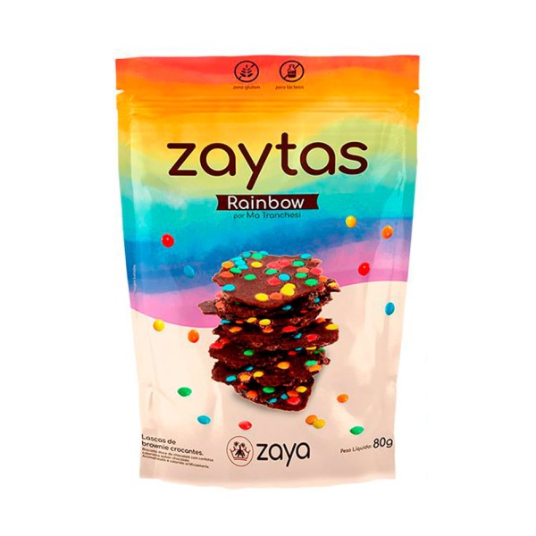 Encontraproduto.com.br - Snack ZAYTAS Raynbow sem Glúten 80g