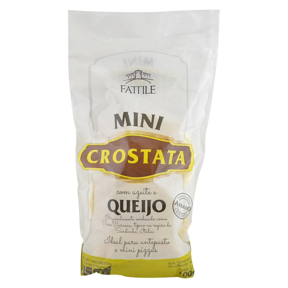 Encontraproduto.com.br - Pão Tipo Mini Crostata com Queijo Fattile 100 g