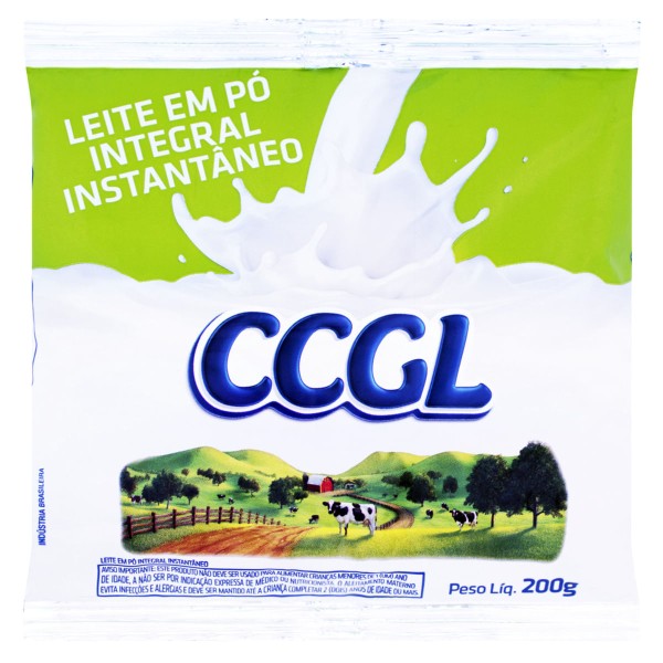 Encontraproduto.com.br - Leite em Pó Integral Ccgl Instantâneo Pacote 200g