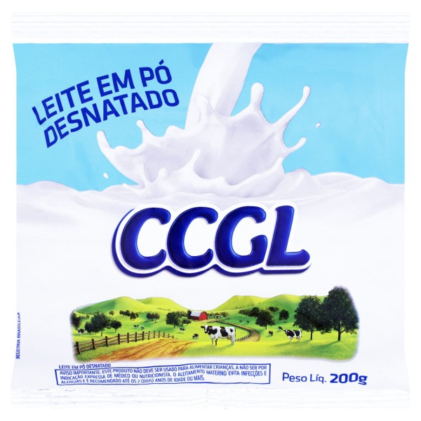 Encontraproduto.com.br - Leite Pó Ccgl Desnatado Pacote 200g
