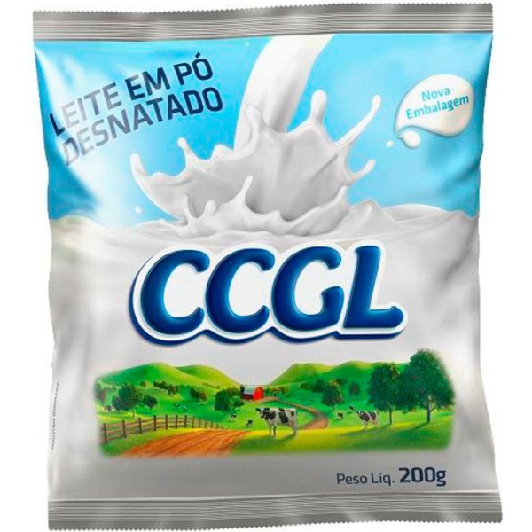 Encontraproduto.com.br - Leite Pó Ccgl Desnatado Pacote 200g