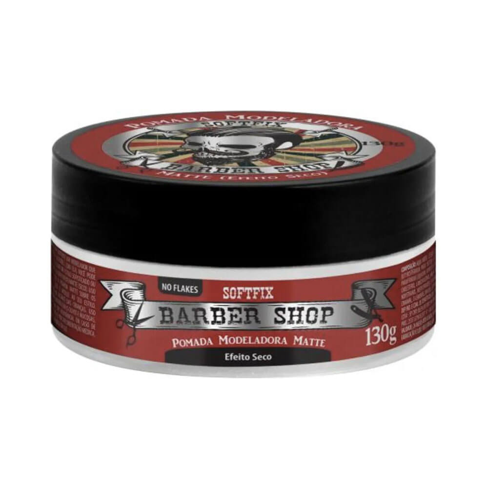 Encontraproduto.com.br - Pomada Modeladora Soft Fix Barber Shop Matte 130g