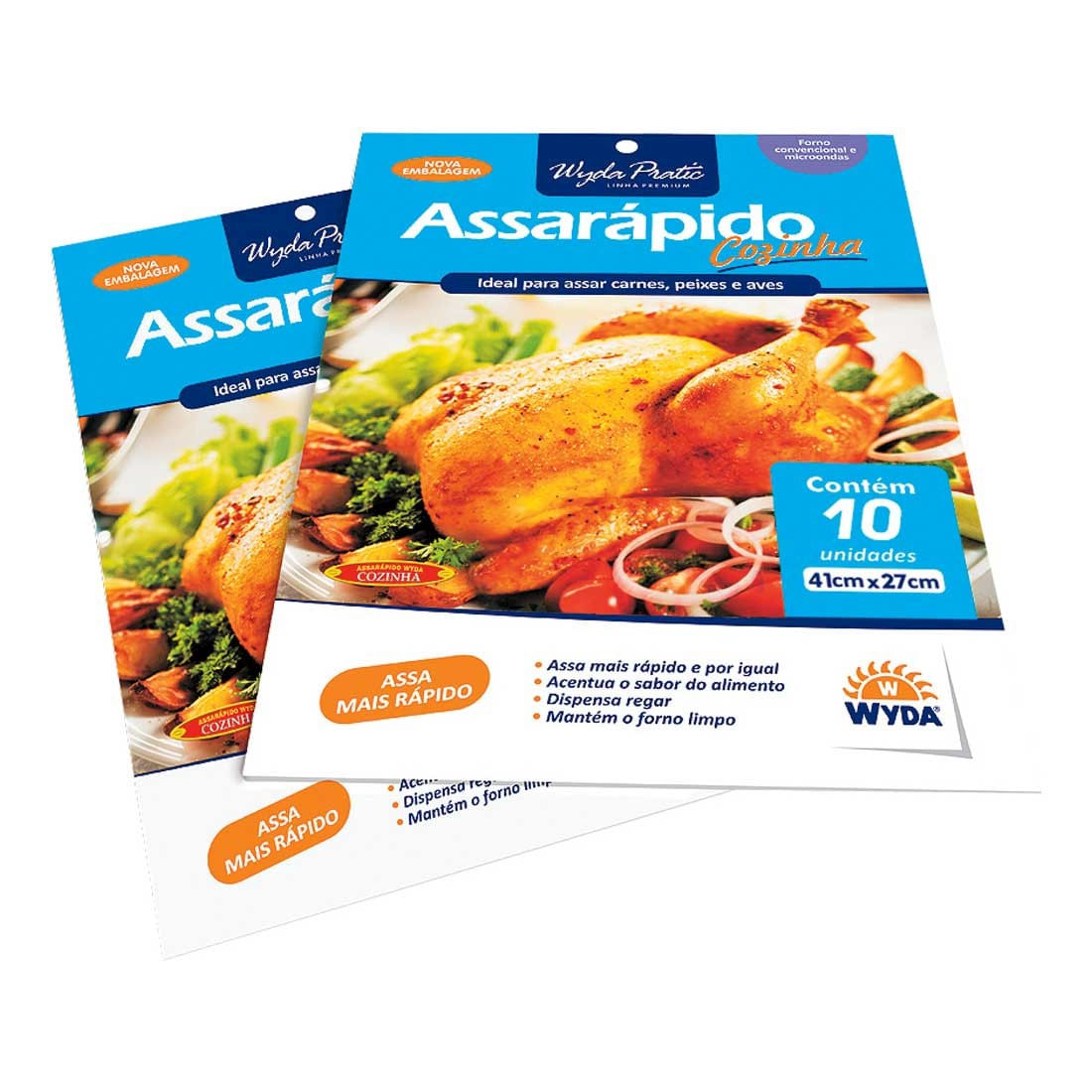 Encontraproduto.com.br - Saco para Assados Assarápido Wyda Pacote com 10 unidades