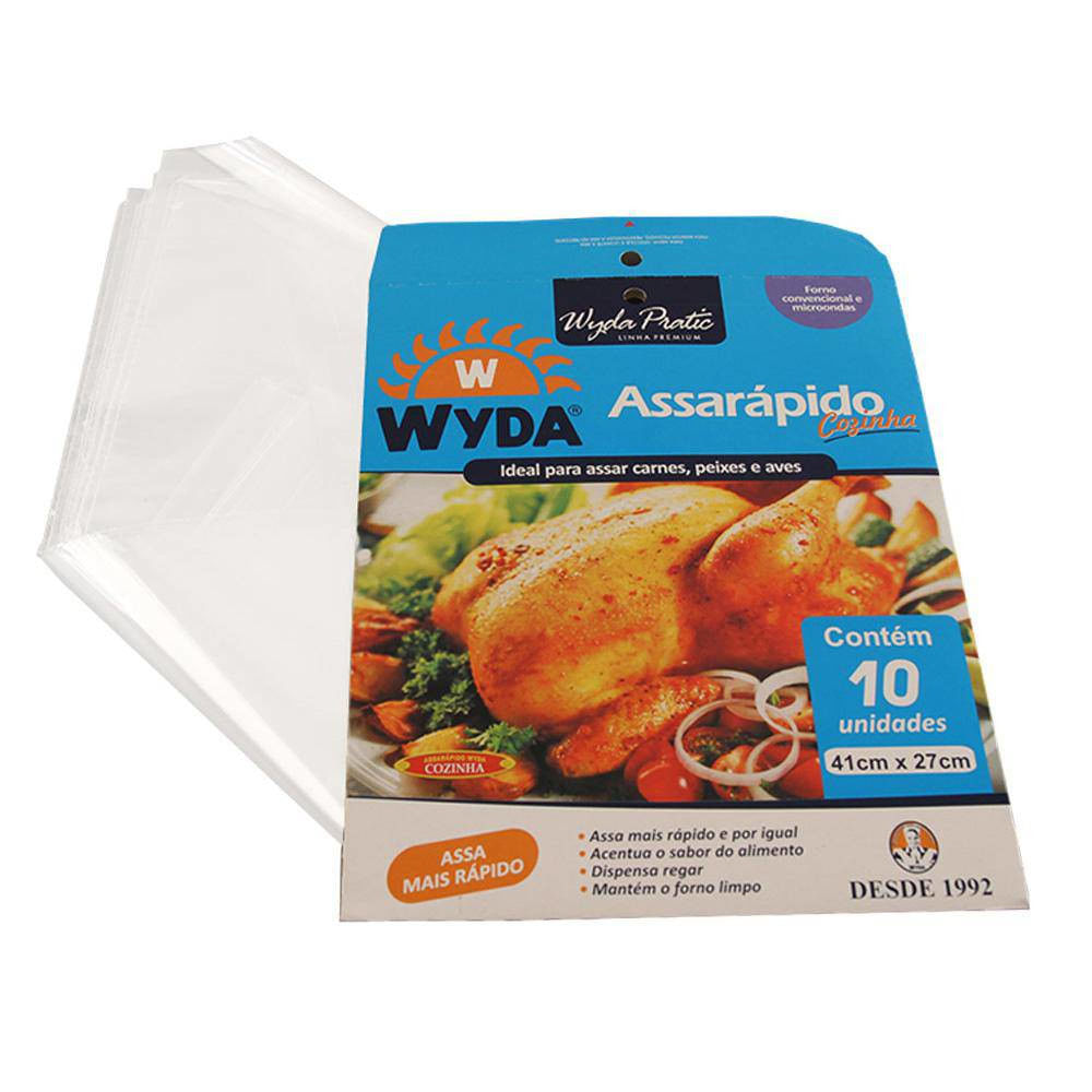 Encontraproduto.com.br - Saco para Assados Assarápido Wyda Pacote com 10 unidades