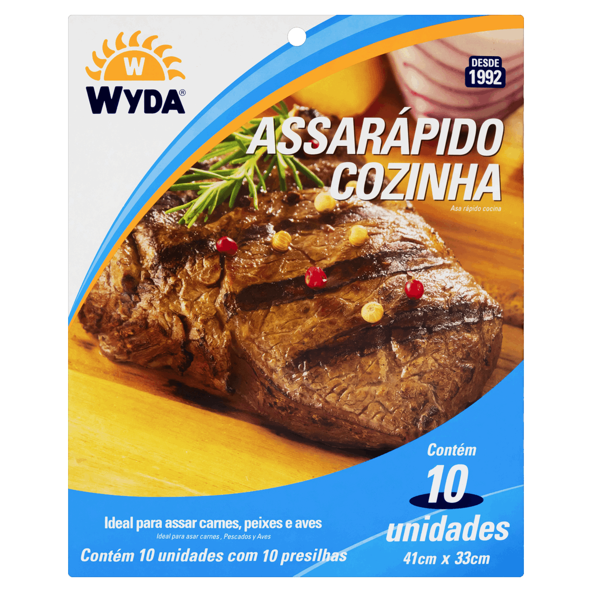 Encontraproduto.com.br - Saco para Assados Assarápido Wyda Pacote com 10 unidades