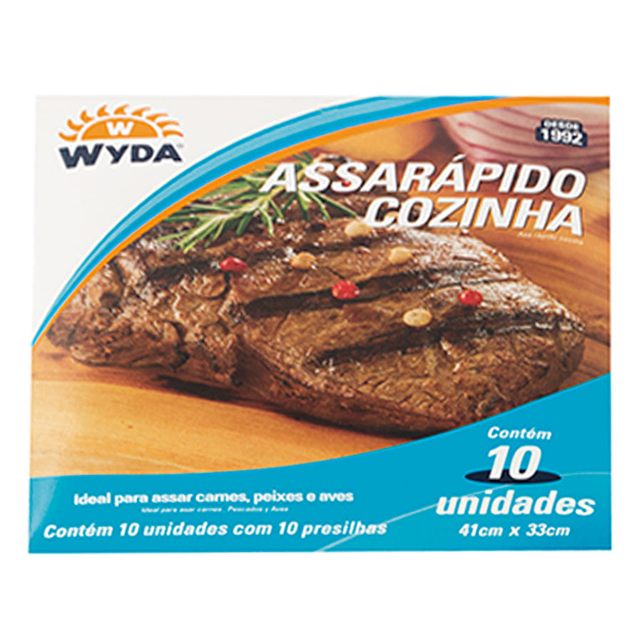 Encontraproduto.com.br - Saco para Assados Assarápido Wyda Pacote com 10 unidades