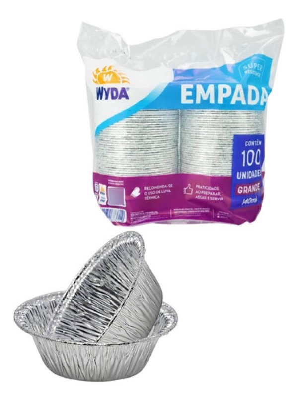 Encontraproduto.com.br - Forma Descartável Empada G 140ml c/100 - Wyda
