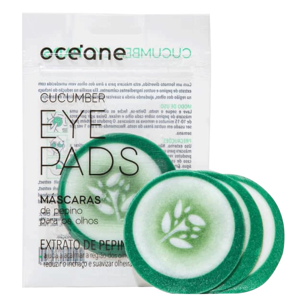 Encontraproduto.com.br - Océane Máscara de Pepino para os Olhos Océane - Cucumber Eye Pads   10 unidades