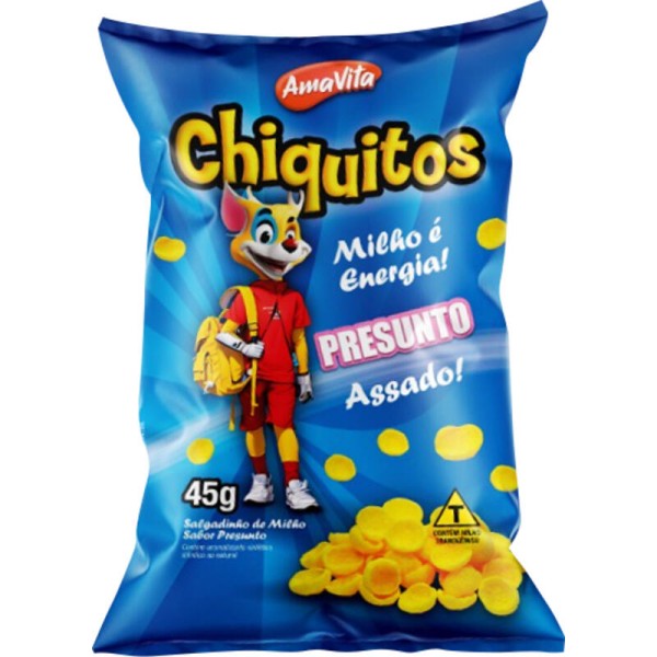 Encontraproduto.com.br - Salgadinho Amavita Presunto Pacote com 45g