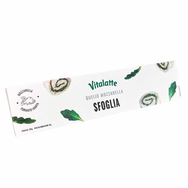 Queijo Muçarela Vitalatte Sfoglia Caixa 250g