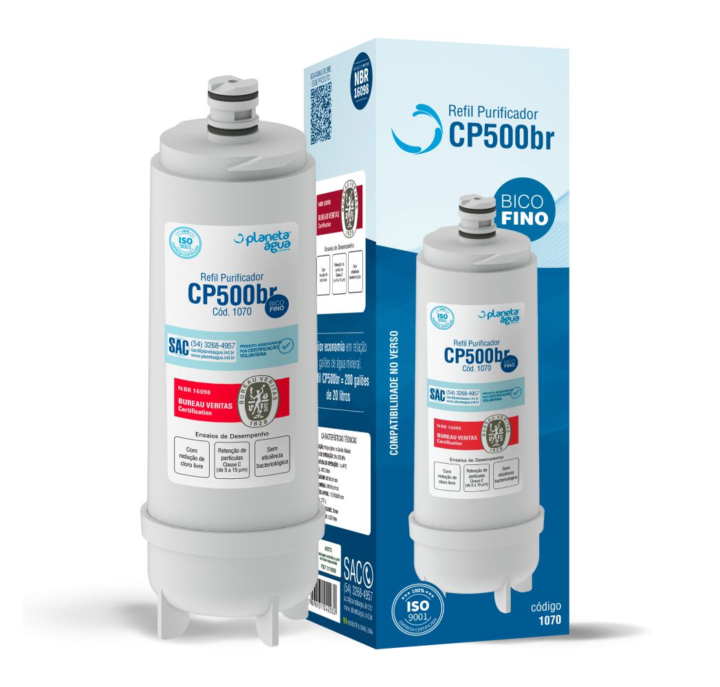 Refil p/ Purificador Masterfrio e Newmaq New.up Planeta Água