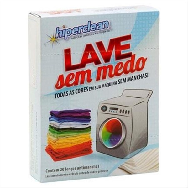 Encontraproduto.com.br - Pano Hiperclean Antimanchas Lave Sem Medo c/ 20 Unid