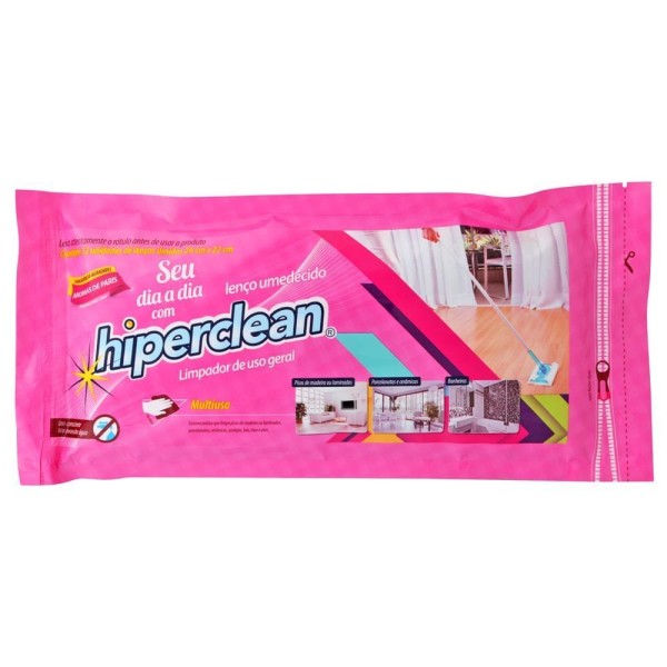 Encontraproduto.com.br - Refil Para Mop Hiperclean Umedecido Com 12 Unidades Aromas De Paris
