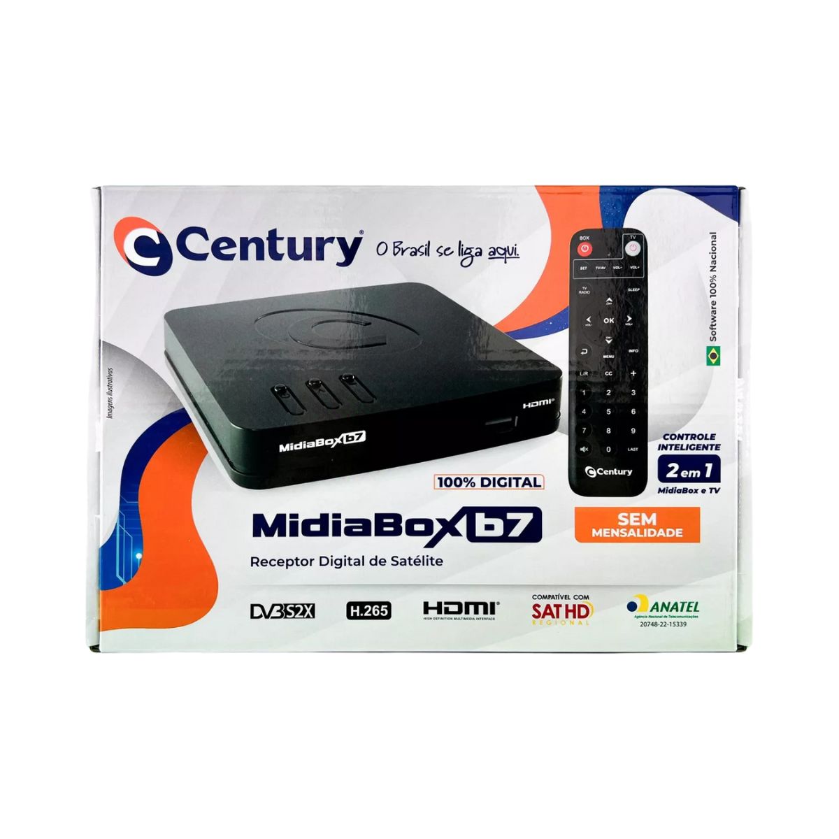 Encontraproduto.com.br - Receptor MidiaBox B7 Century