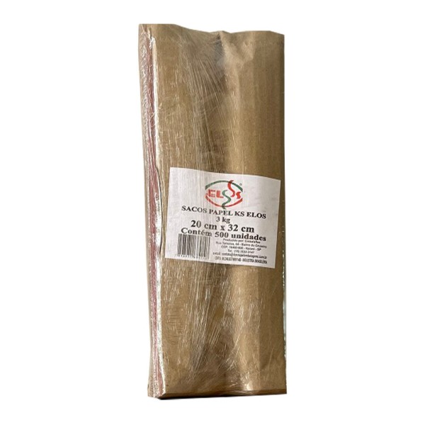 Saco Papel KS Elos 3Kg Com 500 Unidades