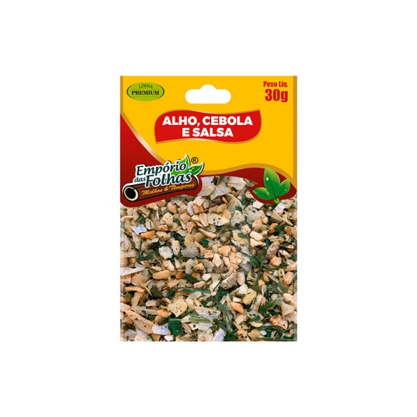 Encontraproduto.com.br - Tempero Empório das Folhas Alho, Cebola e Salsa 30 g