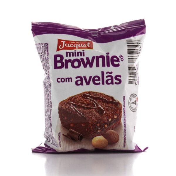 Encontraproduto.com.br - Minibrownie Chocolate Com Avelã Jacquet Pacote 30g
