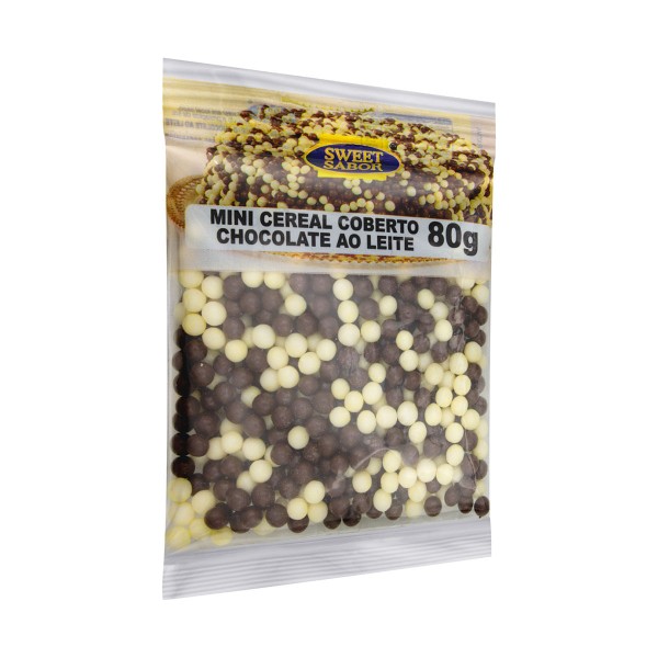 Encontraproduto.com.br - Mini Cereal com Cobertura de Chocolate ao Leite Sweet 80g