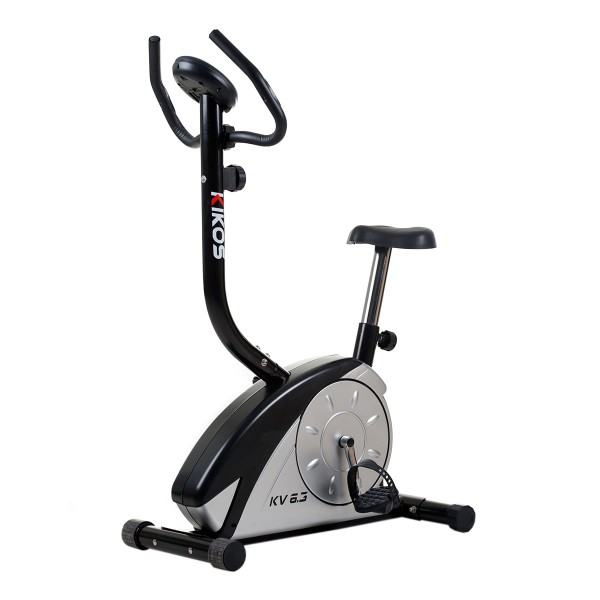 Bicicleta Ergométrica Magnética Vertical KIKOS FITNESS KV6.3 Preta e Cinza