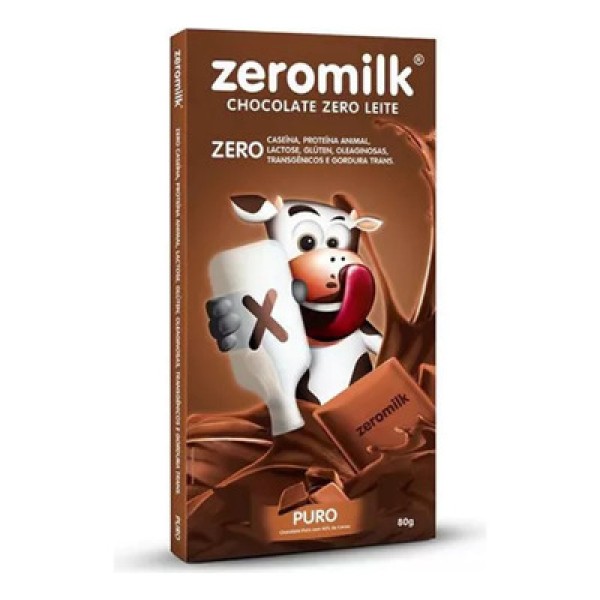 Chocolate Zeromilk 40% Cacau 80g Genevy