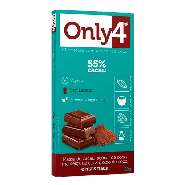 Encontraproduto.com.br - Chocolate Cacau 55% Only4 80 G
