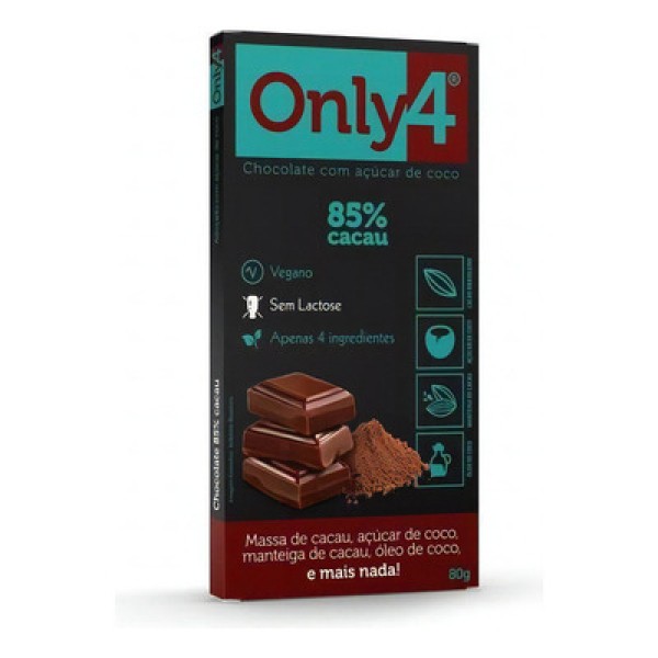 Chocolate 85% Cacau Only4 80 G