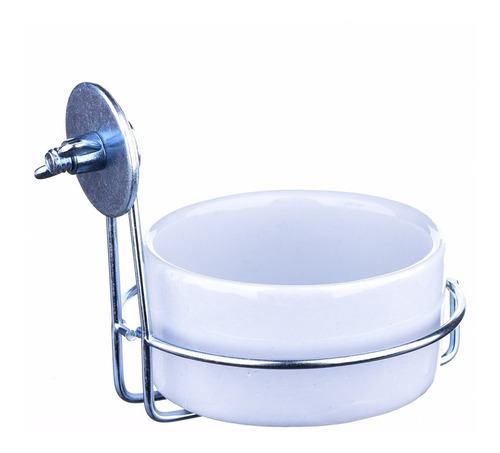 Encontraproduto.com.br - Comedouro com Suporte para Pássaros Kakatoo