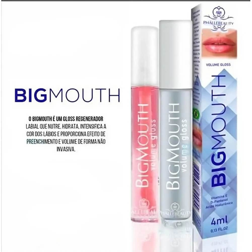 Encontraproduto.com.br - Phállebeauty Big Mouth - Gloss Labial Hidrata e Aumenta o Volume com Brilho Gold 4ml