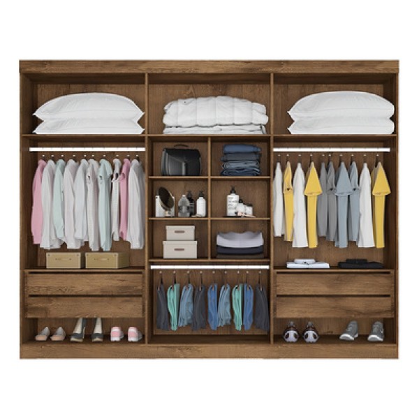 Guarda Roupa Alba 2,45m 6 Portas