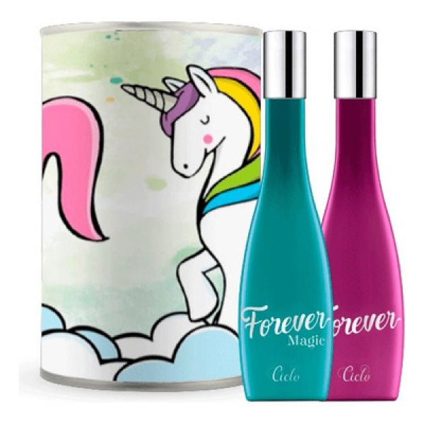Perfume Ciclo Cosméticos Kit  Deo Colônia Duo Forever 50ml + Forever Magic 50ml
