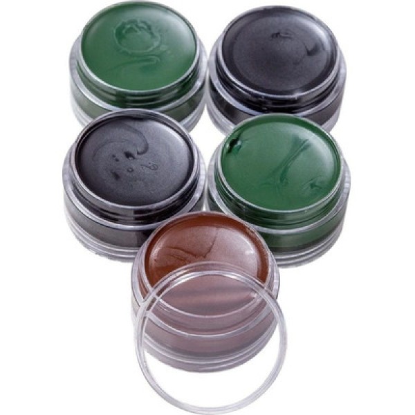 Encontraproduto.com.br - T. Cremosa Camuflagem Kit 5 Potes