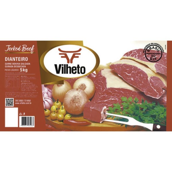 Encontraproduto.com.br - Jerked Beef Vilheto Dianteiro Pacote com 5kg