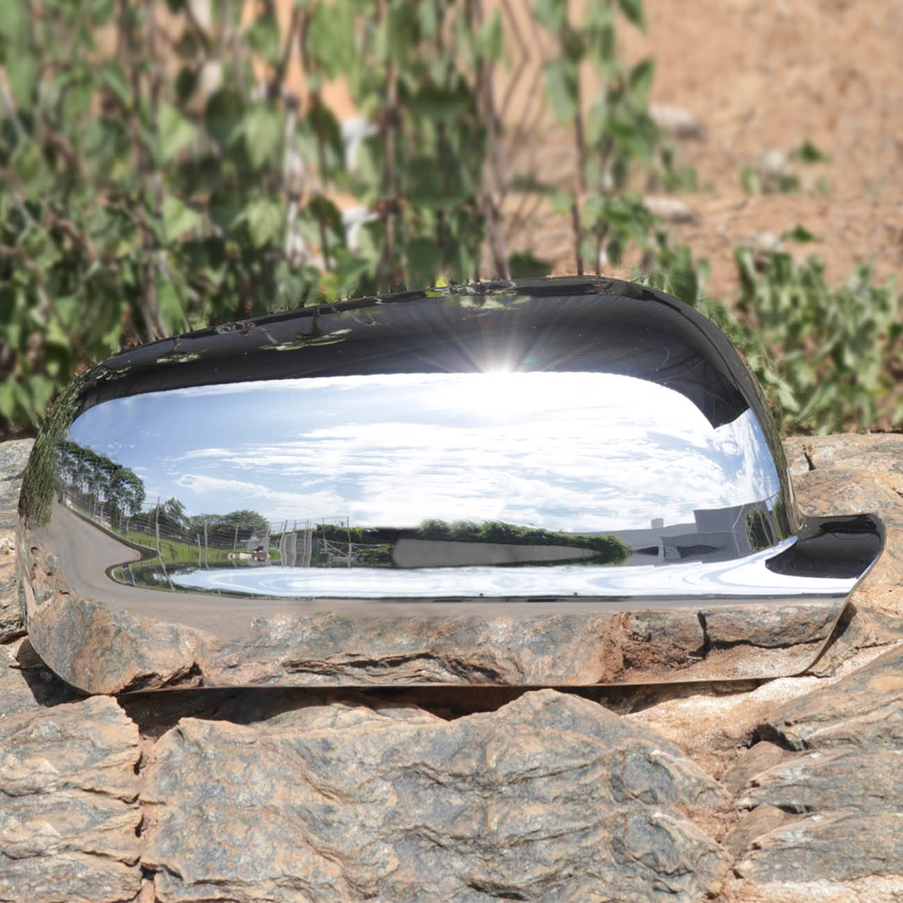 Encontraproduto.com.br - Aplique Cromado Capa Retrovisor Gol G3 G4 00 a 13 Golf 99 a 07 Santana 98 a 06 Encaixe Sob Medida