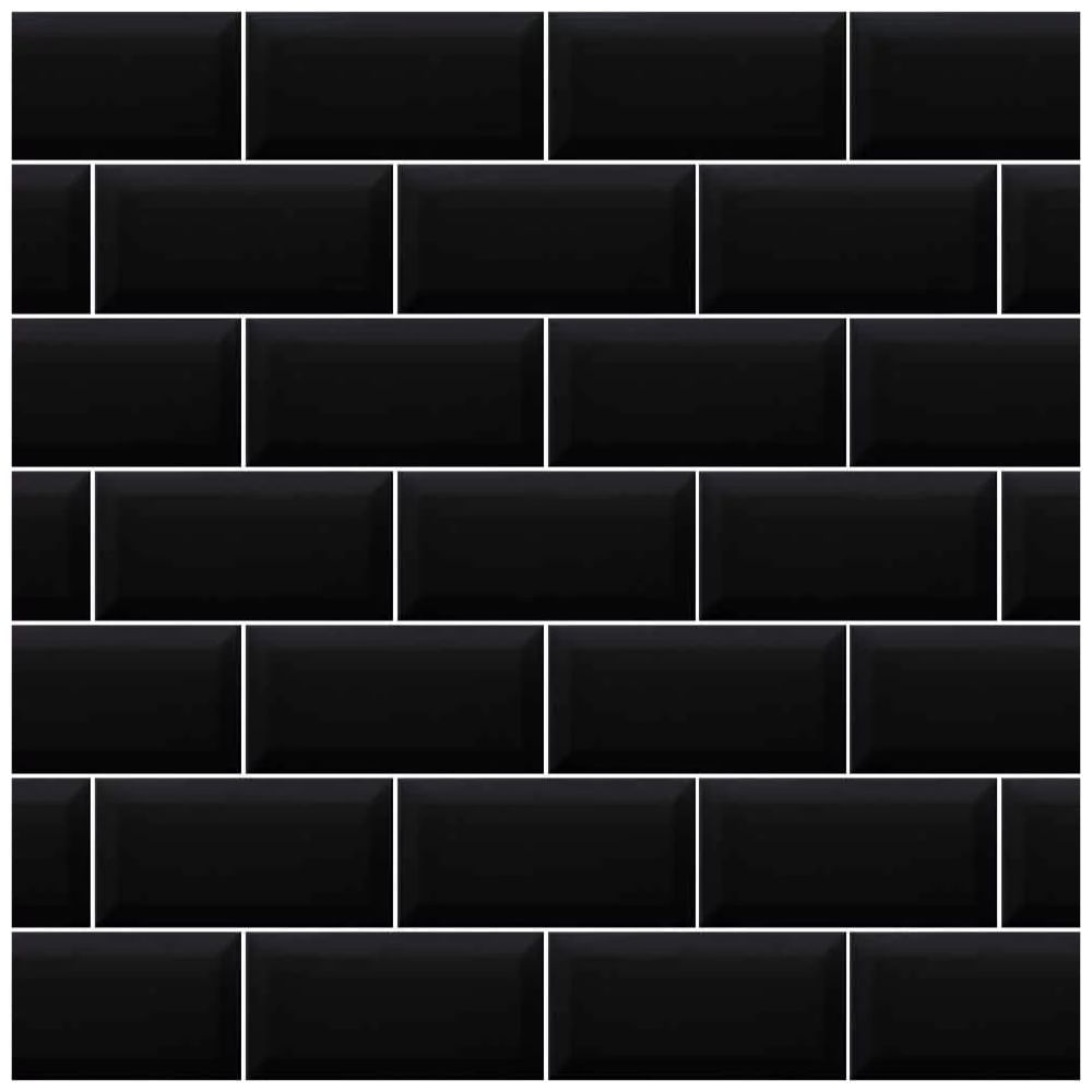 Encontraproduto.com.br - Revestimento10x20 Black Bisote Cx1.38 Strufaldi