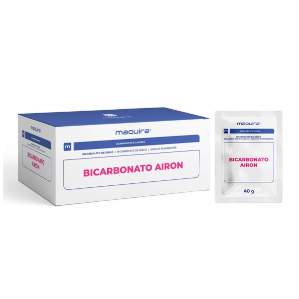 Bicarbonato de Sódio Airon Natural com 24 Sachês de 40g - Maquira